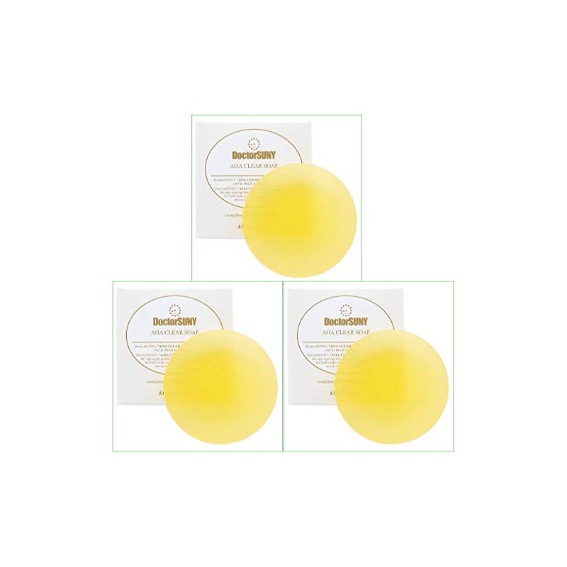 AHA Clear Soap (Peeling Soap) Set of 3