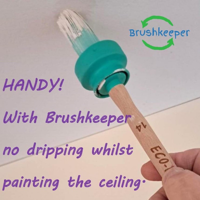 Brushkeeper with Ecobrush Size 14 - Paint Brush with Holder,