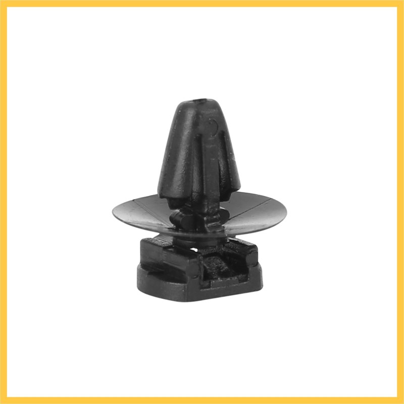 REPAIROCK 10pcs Car Clip Retainer Fastener with Cable Tie Black