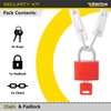 Sterling 460 APL 60cm 4mm Security Chain & Aluminium Padlock,