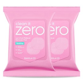 Banila Co. Clean It Zero Soothing Lip & Eye Remover Pads, 30 pieces, 2 pieces / 바닐라코 클린 잇 제로 수딩 립앤아이 리무버 패드, 30개입, 2개