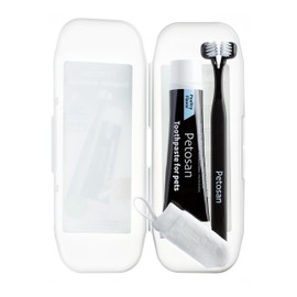 Petosan Complete Dental Kit for Large Dogs, Black,White