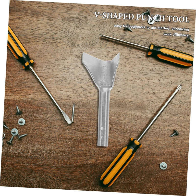DOITOOL 1 Set V-shaped Leather Punch Tools: 10-40mm Hole Puncher
