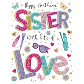 Regal Publishing Birthday Card Sister - 8 x 6 inches