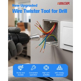 Wire Twister Tool for Drill, 2026 Upgraded Wire Nut Twister for Drill