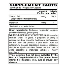 Bariatricpal Melatonina 10mg Cápsulas 60ct Sueño