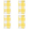Park Designs Buffalo Check Yellow Napkin Set of 4, Plaid