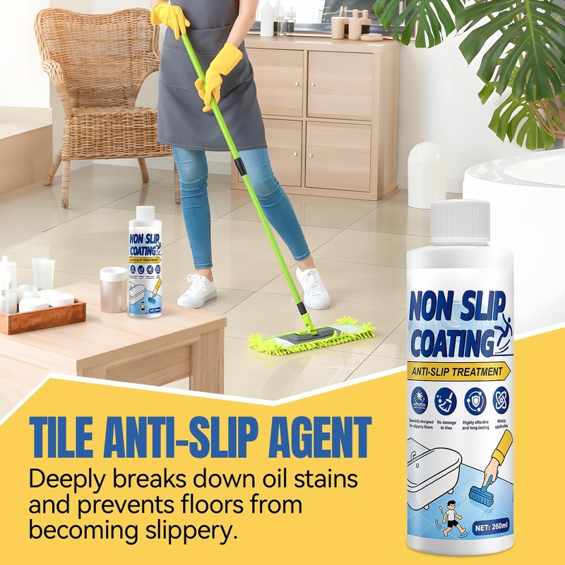Trattamento Antiscivolo per Pavimenti, Vernice Antiscivolo, 260ml
