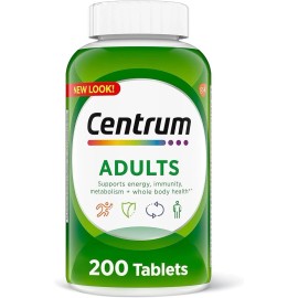 Unbranded Centrum Multivitamin ADULT Multimineral Supplement  200 Tablets