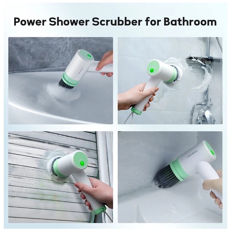 Voweek Electric Spin Scrubber Cordless Power Cleaning Brush | VW-SP01