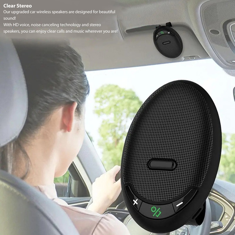 Car Wireless Bluetooth Speaker BT 5.0 EDR Support Voice Helper
