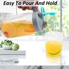 Mason Jar Pitcher Wide Mouth 32 OZ 2 Pack Glass