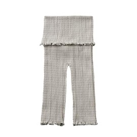 Kufuu Baby Long Pants Abdominal Pants, Made in Japan (Kufu) Sleeper Pants, pale grey long