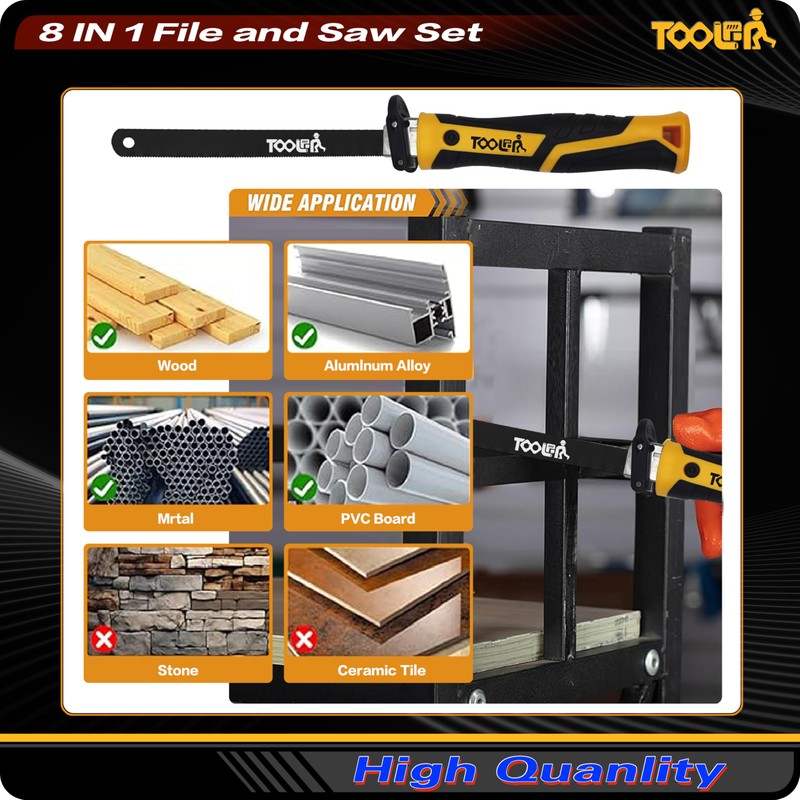 TOOLAN: File Set, File & Saw Set. metal file,metal files