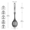 Farberware Professional Stainless Steel Soft Slotted Spoon, 13.58-Inch, Gray