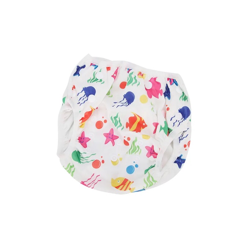 Pañal De Natación Para Bebé Estampado Floral De Dibujos