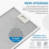 2-Pack W10169961A Hood Vent Grease Filter 10.5" X 12" Microwave