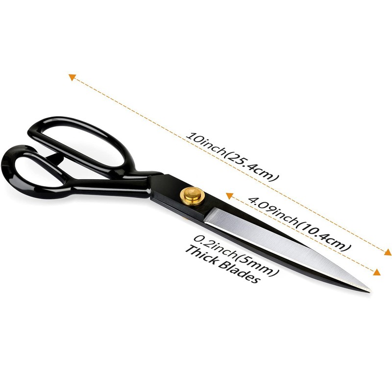 Fabric Scissors Professional 10 inch Heavy Duty Scissors for Leather