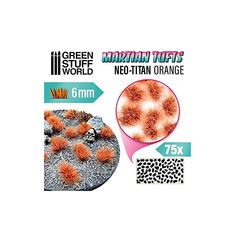 Green Stuff World Martian Tufts - Neo Titan Orange