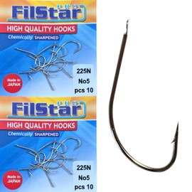PRO FILSTAR 20 Piece Fishing Hook Set N5 - Carp Fishing Hooks - Carp Fishing Accessories - Barbed Carp Hooks - Carp Fishing Reversed Hooks - Carp Rigs - Fishing Accessories - Method Feeder -