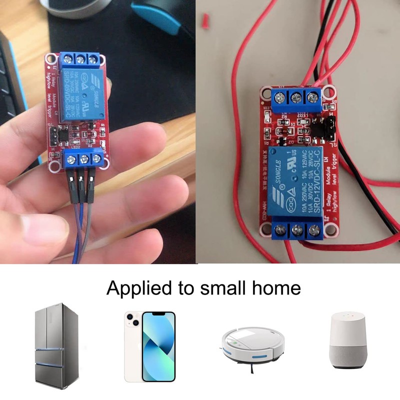 BuxiuGK 6 Pcs Relay Module 12V,1 Channel Relay Board Relay