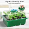10-Pack Seed Starter Kit with Humidity Dome - Mini Greenhouse