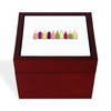 CafePress Wine Bottles Memory Keepsake Jewelry Box, 5"x5"x3.75"