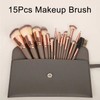 YPYMOD 15-Piece Makeup Brush Set, Professional Make-Up Brush Set, Highlights,