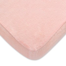 Pack n Play Sheets Girl, 100% Cotton Flannel, Fitted Portable Mini Crib Sheet for Girls Boys, Ultra Soft Breathable Convertible Playard Mattress Cover, Playard Playpen Sheet, Pink
