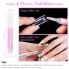Pack of 500 French Artificial Nail Tips Set False Acrylic