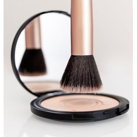 ioly's Beauty pressed powder foundation Compact with powder puff 0.49 OZ Makup fit me powder foundation Makeup full coverage foundation texture powder for men and woman