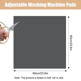 GIDWRIY Washing Machine Cover 60 x 60 cm, Washing Machine Cover Non-Slip Washing Machine Cover, Universal Washing Machine Dust Protection, Washing Machine Cover, Tumble Dryer Top Protector Mat for
