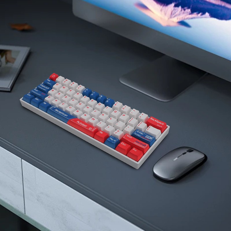 61 Keys Mechanical Gaming Keyboard 2.4G Wireless Bluetooth 3.0 5.0
