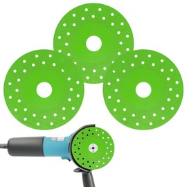 SWZHAI Rock Slab Grinding Disc 4.5 Inch, Ceramic Glass Cutting Disc, Rock Slab Flat Grinding Cutting Piece, 1.2 mm Diamond Blade for Angle Grinder (3PCS)