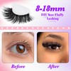 DAODER Mega Volume Fluffy Cluster Eyelash Extensions 120D Thick Lash