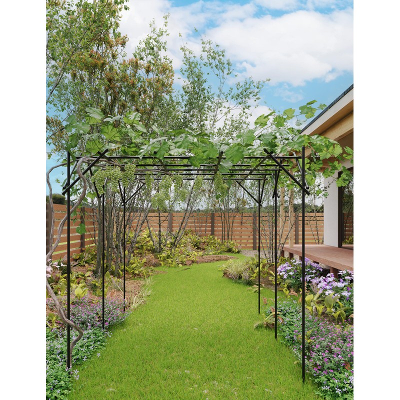 GarveeHome Supersize Flattop Garden Arch for Wedding - 79.53" L