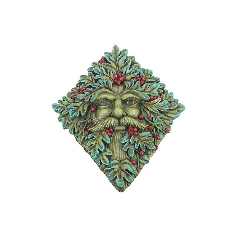 Green Man Berry Beard Wall Plaque