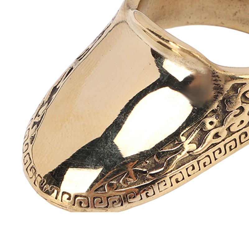 Archery Thumb Rings Good Protection Engraving Pattern Brass Finger Protector