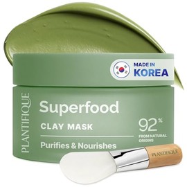 Superfood Marine Clay Mask for Face - Best Facial Pore Minimizer - Cleanse and Detoxify the Skin - Reducer & Pores Cleanser Treatment - Natural for Yo