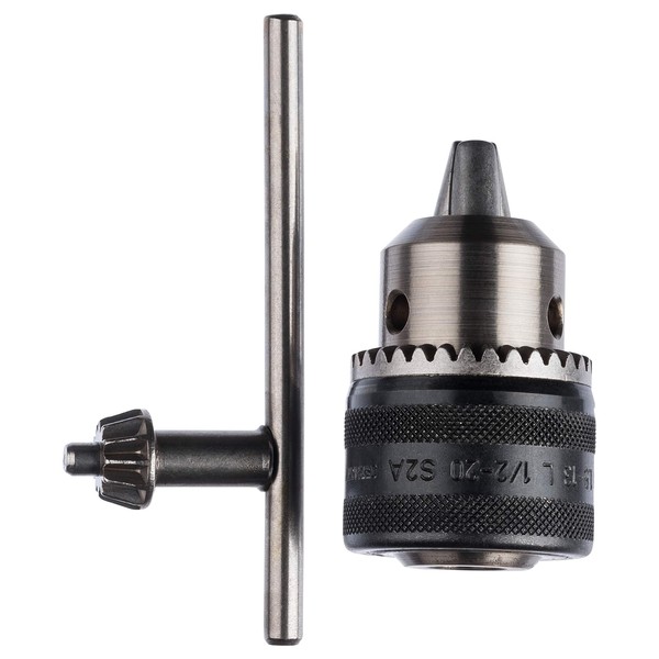 Bosch 2609255704 Heavy Duty 1.5-13mm 1/2-inch x 20-Thread Keyless Chuck with Locking Mechanism