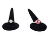 Honbay 2PCS Black Velvet Finger Ring Display Stand Organizer Stand