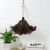 Ostrich Feather Duster 35 cm Ostrich Duster with Wooden Handle