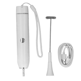 Electric Milk Frother Handheld 5V 2A 4W Sturdy PP Material Easy Operation Hand Frother