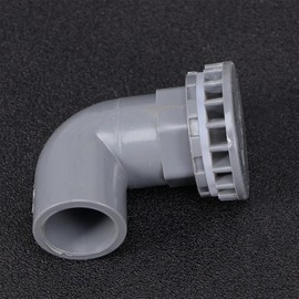 OUNONA Drainage Joint for Aquariums 90 Degree Elbow Fitting, 90 Degree Elbow Fitting, Right Angled Connector, Inner Diameter 0.8 inch (20 mm) Gray, Drain Pipe, Forced Discharge, Connection Pipe Parts, Aquarium Filtration System, Overflow, Aquarium Equipment, Circulation Plumbing, Maintenance