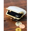 Beams Japan Matsunoya Cowhide Leather Mini Wallet Pouch Monotone, white,
