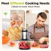 KOIOS Food Processor, 500W Electric Food Chopper with 2 Bowls