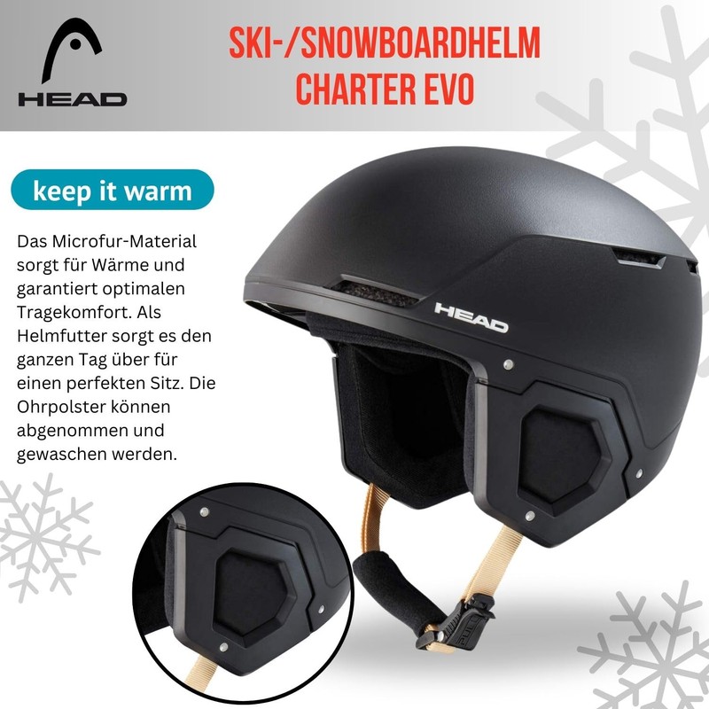 Ski Helmet Snowboard Helmet Head Charter Evo SR Black Size: