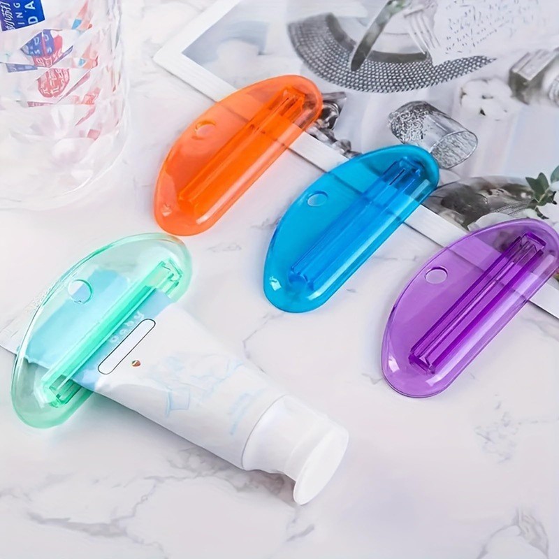 XINCHENG 4 Pieces Toothpaste Tube Squeezer, Toothpaste Clips, Multifunctional Toothpaste