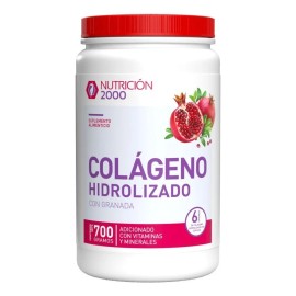 Colageno Hidrolizado En Polvo Con Granada Y Arandanos 700g Sabor Granada Y Arandano