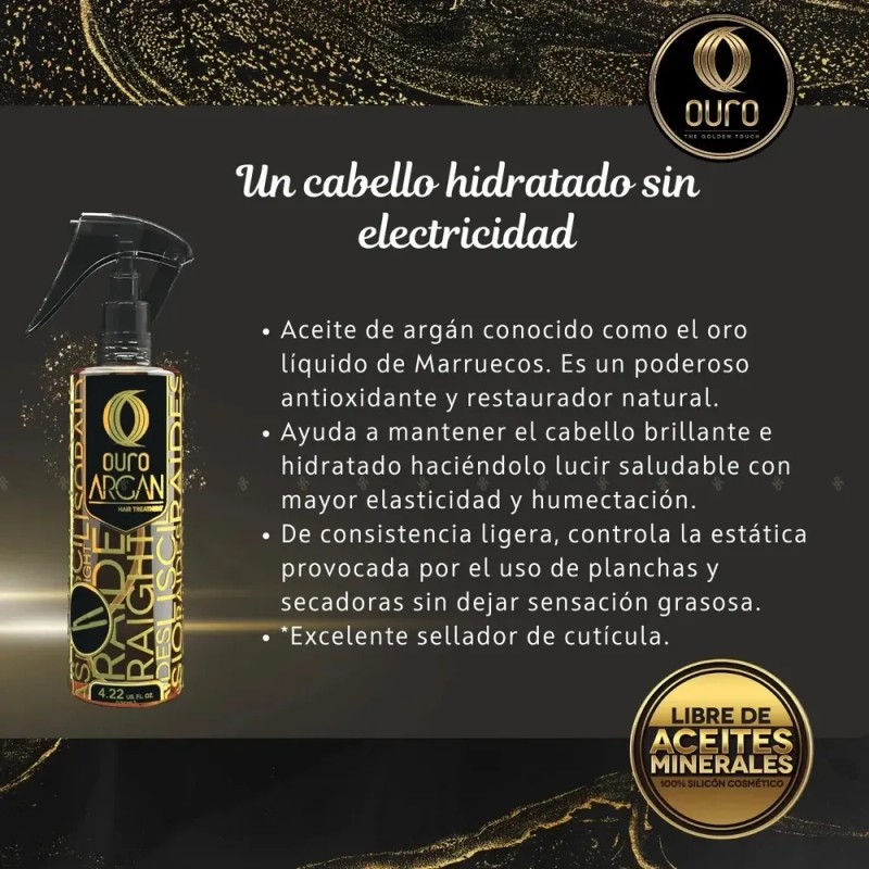 Ouro Aceite de Argan - Planchado Express - Hidratante y
